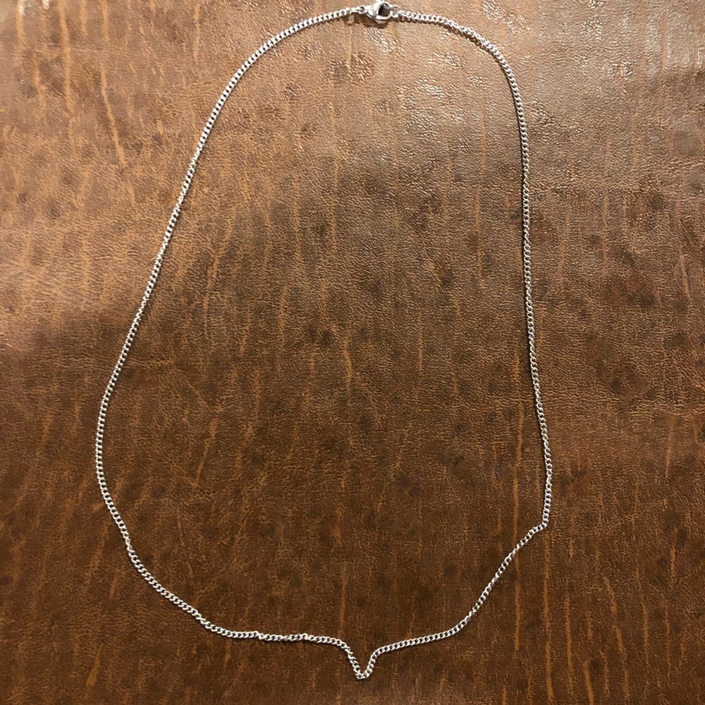 Silver micro Cuban chain